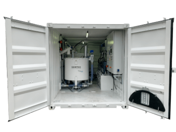 grout plant GERTEC IS-80-3-EAC automatic 3 pumps microtunneling pipe jacking