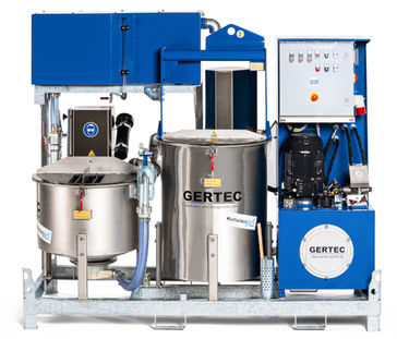 grout plant GERTEC IS-60-E Edellstahlausführung mit Wassertank