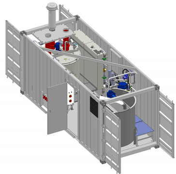 fully automated grout plant built into the container