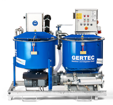 simple robust grout plant GERTEC IS-35-E-light annular space filling Geothermal probe